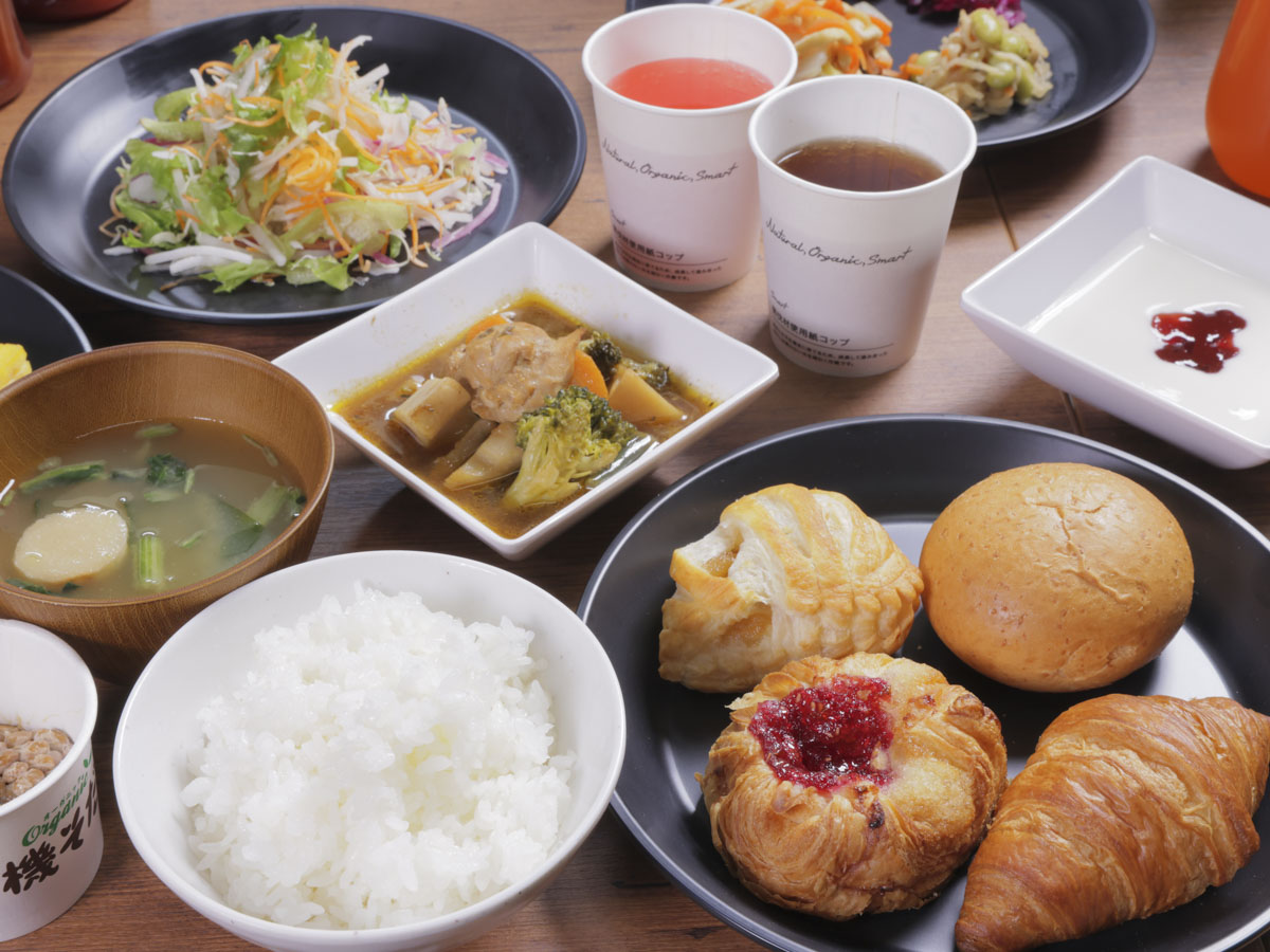 スーパーホテル札幌・北5条通の身体がよろこぶ無料朝食ビュッフェ