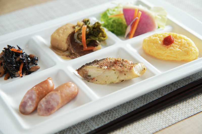 スーパーホテル宇都宮の身体がよろこぶ無料朝食ビュッフェ