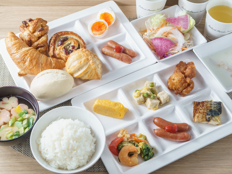 高濃度炭酸泉 梅屋敷の湯 スーパーホテル東京・JR蒲田西口の身体がよろこぶ無料朝食ビュッフェ