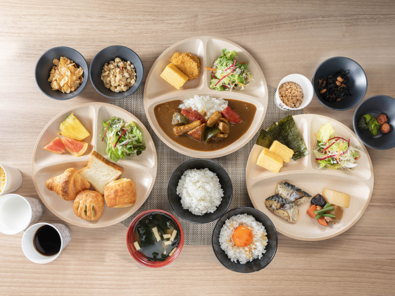 スーパーホテル上野・御徒町の身体がよろこぶ無料朝食ビュッフェ